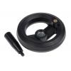 RS PRO Černá Technopolymer vyztužený skelnými vlákny Ruční kolo 126 mm