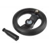 RS PRO Černá Technopolymer vyztužený skelnými vlákny Ruční kolo 160 mm