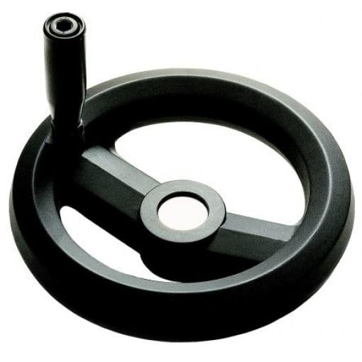 RS PRO Černá Technopolymer vyztužený skelnými vlákny Ruční kolo 160 mm