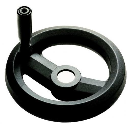 RS PRO Černá Technopolymer vyztužený skelnými vlákny Ruční kolo 200 mm