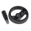 RS PRO Černá Technopolymer vyztužený skelnými vlákny Ruční kolo 80 mm