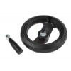 RS PRO Černá Technopolymer vyztužený skelnými vlákny Ruční kolo 160 mm