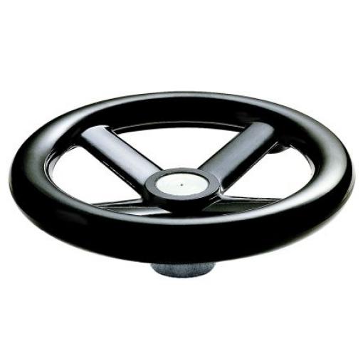 RS PRO Černá Ruční kolo 100 mm
