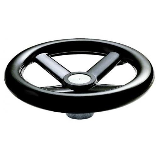 RS PRO Černá Ruční kolo 200 mm