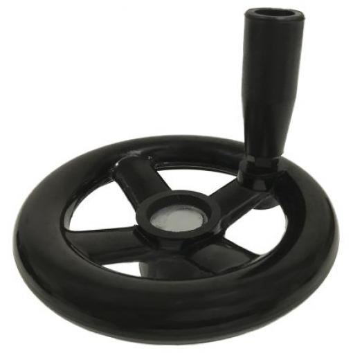 RS PRO Černá Ruční kolo 100 mm
