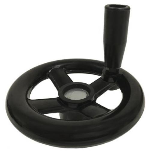 RS PRO Černá Ruční kolo 250 mm