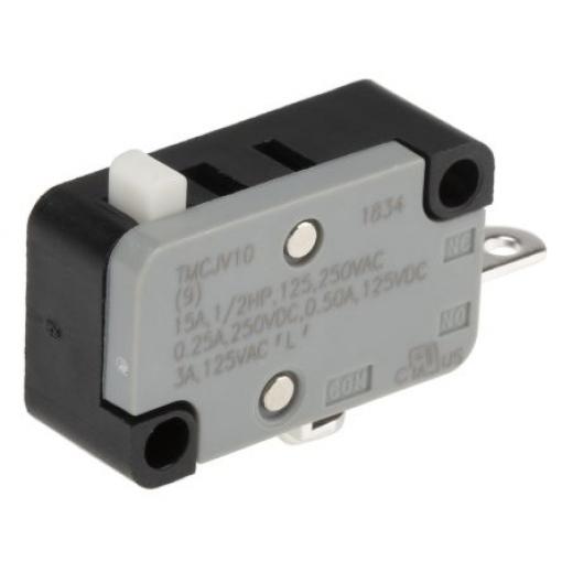 C & K Mžikový mikrospínač, typ ovladače: Kolíkový plunžr SPST, 250 V ac, 0.5 A, 15 A, Pájecí, 150g