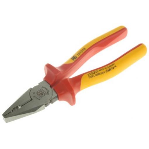 Kombinované kleště 1, celková délka: 180 mm, Ocel délka čelistí 30mm Standardní RS PRO Splňuje normu VDE/1000V Dávkovač