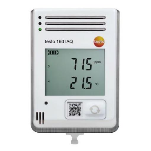 Testo Měřič kvality vzduchu, číslo modelu: 160 IAQ Protokolování dat, Baterie, typ displeje: LCD, rozsah teploty: 50 °C,