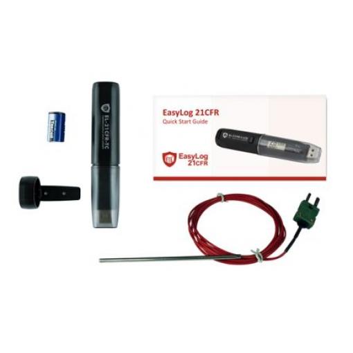 Datový záznamník Teplota, číslo modelu: EL-21CFR-TC Teplota Lascar, typ rozhraní: USB