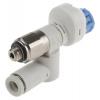 Regulátor průtoku, řada: AS Panel 90 L/min SMC 4 mm