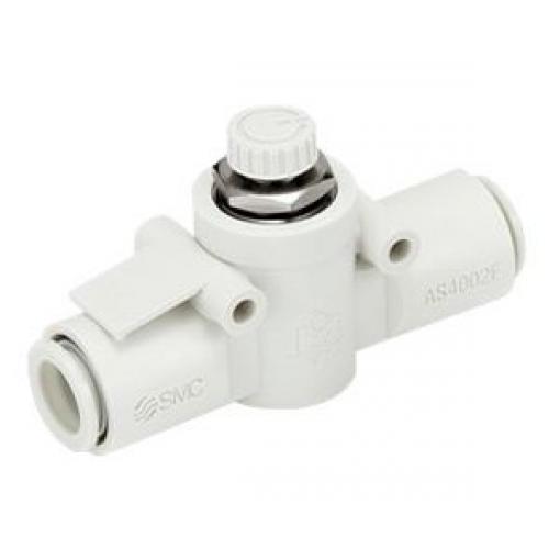 Regulátor průtoku, řada: AS Držák 4.6 SCFM SMC 4 mm