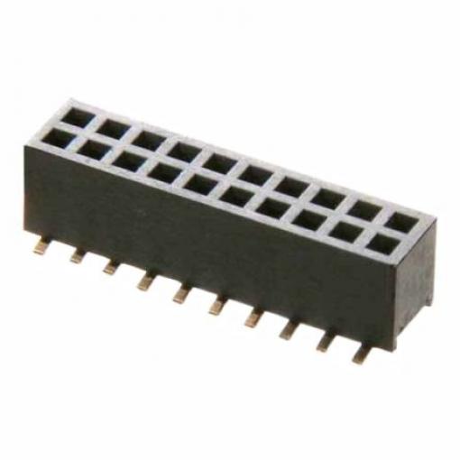 Patice PCB, řada: M50, orientace těla: Rovný, rozteč: 1.27 mm Deska-deska, počet kontaktů: 20, počet řad: 2, Povrch