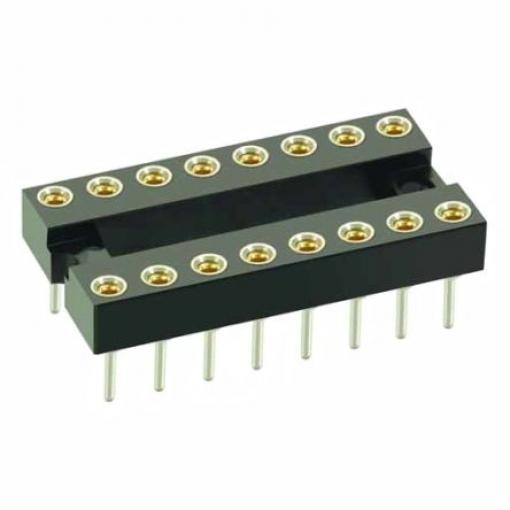 Patice DIL, řada: D2, rozteč: 7.62 mm šířka řady 7.62 mm, počet kontaktů: 42, Průchozí otvor Standardní kolík, Svislé