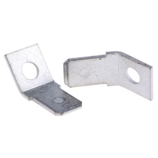 TE Connectivity Zásuvný konektor, řada: FASTON .250 Neizolované, 6.35 x 0.81 mm, Černá Vnější, celková délka: 10.2 mm,