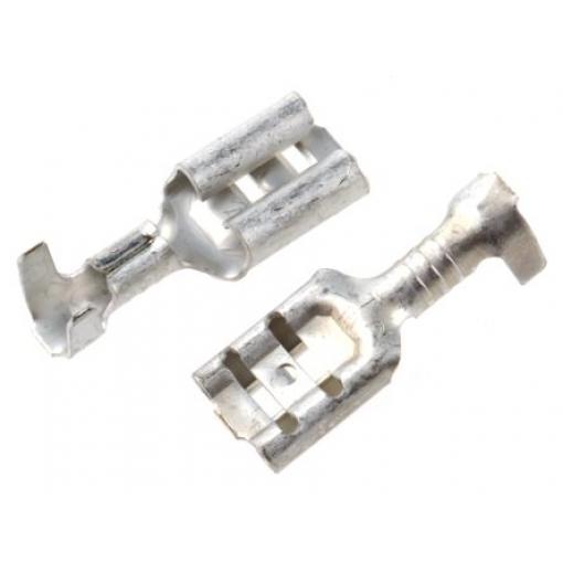 TE Connectivity Zásuvný konektor, řada: FASTON .187 Neizolované, 4.75 x 0.51 mm, Stříbrná Vnitřní, celková délka: 16.1