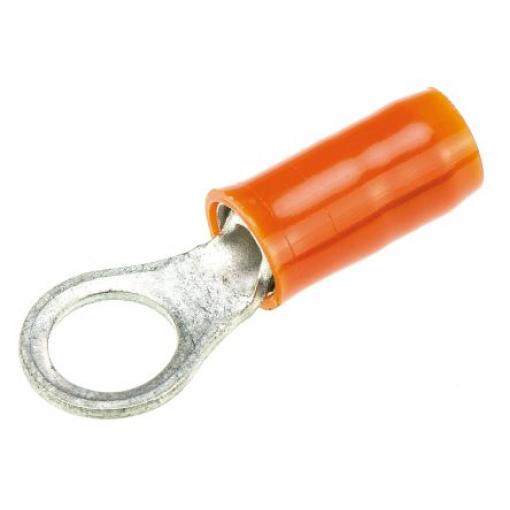 Očková koncovka, řada: PIDG, pokovení: Cín, M5, Oranžová, Červená, 105 °C, min. AWG: 18 AWG, max. AWG: 16 AWG,