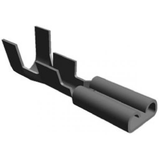 TE Connectivity Zásuvný konektor, řada: FASTON .110 Neizolované, 2.79 x 0.8 mm, Stříbrná Vnitřní, celková délka: 0.635
