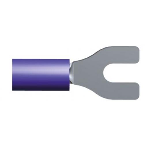 Krimpovací plochý konektor, řada: PLASTI-GRIP, Izolované, M3.5 barva Modrá, max. AWG: 14 AWG, min. AWG: 16 AWG, TE