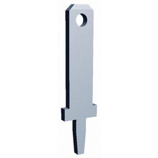 TE Connectivity Zásuvný konektor, řada: FASTON .110 Neizolované, 2.79 x 0.81 mm, Černá Vnější, celková délka: 15.8 mm,