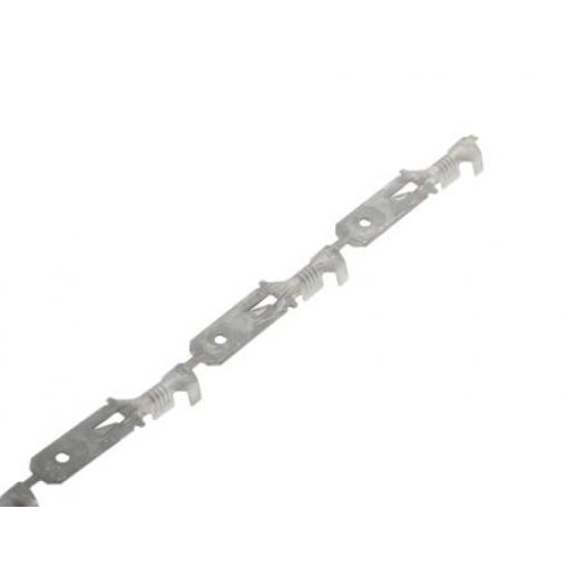 TE Connectivity Zásuvný konektor, řada: FASTIN-FASTON .250 Neizolované, 6.35 x 0.81 mm, Černá Vnější, celková délka: