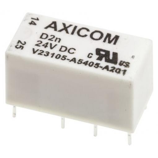 TE Connectivity Výkonové relé DPDT Montáž na plošný spoj 3 A 24 V dc D2n