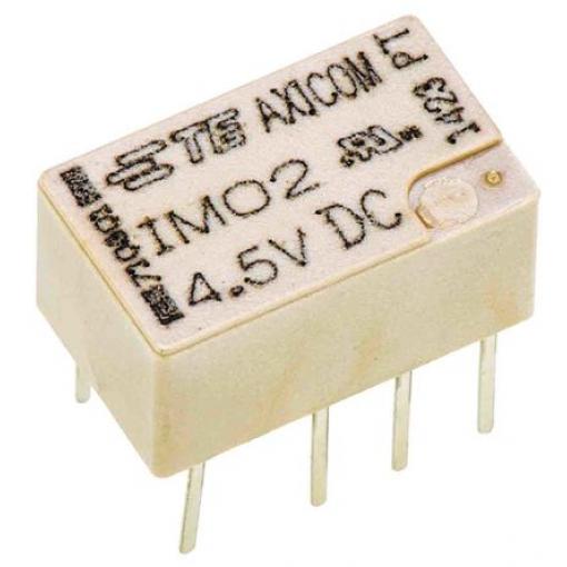 TE Connectivity Signálové relé DPDT Montáž na plošný spoj 2 A 4.5 V dc IM