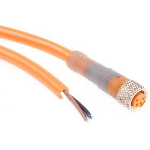 Kabel ovladače snímače, A: Vnitřní, A: M8, Rovný, Rovný 4, B: Přímý, Bez koncovky, Bez koncovky, B: Vnější, 30V, IP65,
