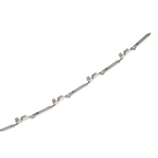 TE Connectivity Zásuvný konektor, řada: FASTIN-FASTON .110 Neizolované, 2.8 x 0.8 mm, Stříbrná Vnější, celková délka: 22