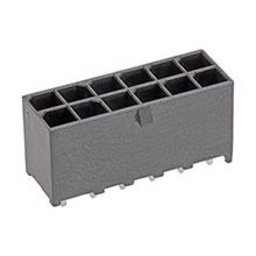 Molex Konektor PCB, řada: Mega-Fit, Vodič-deska, počet kontaktů: 12, počet řad: 2, rozteč: 5.7 mm, orientace těla: