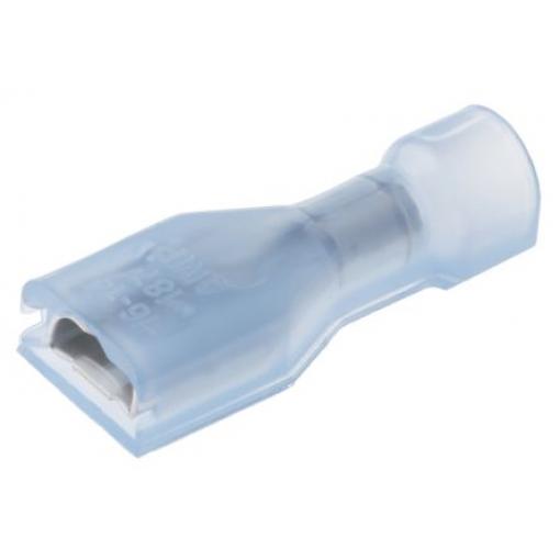 TE Connectivity Zásuvný konektor, řada: Ultra-Fast .187 Izolované, 4.75 x 0.81 mm, Modrá Vnitřní, celková délka: 0.855
