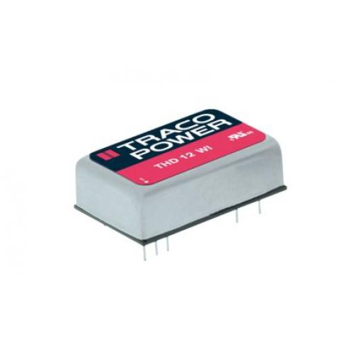 TRACOPOWER Měnič DC/DC THD 12WI, výstup: 5.1 V 1.5 kV dc, Vin 75V dc 2.4 A, Vin 18V 12 W -40 °C 85 °C Průchozí otvor