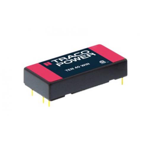 TRACOPOWER Měnič DC/DC TEN 40WIN, výstup: 12 V dc 1.5 kV dc, Vin 36V dc 1670 mA, Vin 9V 40 W -40 °C 75 °C Montáž na