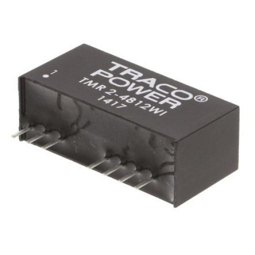TRACOPOWER Měnič DC/DC TMR 2WI, výstup: 12 V dc 1.5 kV dc, Vin 75V dc 167 mA, Vin 18V 2 W -40 °C 85 °C Průchozí otvor