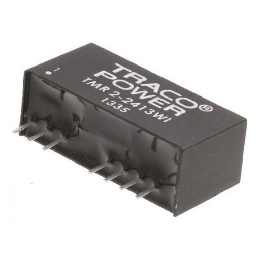TRACOPOWER Měnič DC/DC TMR 2WI, výstup: 15 V dc 1.5 kV dc, Vin 36V dc 134 mA, Vin 9V 2 W -40 °C 85 °C Průchozí otvor