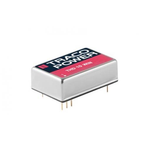 TRACOPOWER Měnič DC/DC THD 10WIN, výstup: 12 V dc 1.5 kV dc, Vin 36V dc 833 mA, Vin 9V 10 W -40 °C 85 °C Průchozí otvor