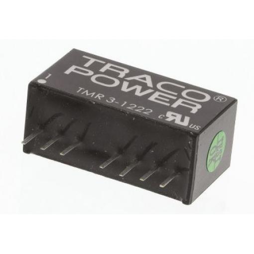TRACOPOWER Měnič DC/DC TMR 3, výstup: 12 V dc 1.5 kV dc, Vin 18V dc 125 mA, Vin 9V 3 W -40 °C 85 °C Průchozí otvor
