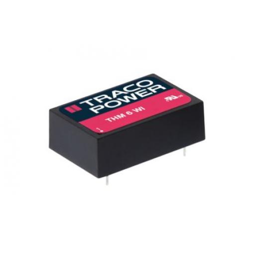 TRACOPOWER Měnič DC/DC THM 6WI, výstup: 5 V dc 5 kV ac, Vin 75V dc 600 mA, Vin 18V 6 W -40 °C 90 °C Montáž na plošný