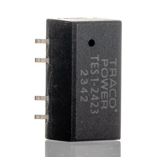 TRACOPOWER Měnič DC/DC TES 1, výstup: 15 V dc 1.5 kV dc, Vin 26.4V dc 33 mA, Vin 21.6V 1 W -40 °C 90 °C Povrch