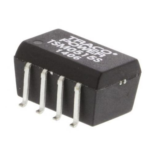 TRACOPOWER Měnič DC/DC TSM, výstup: 15 V dc 1 kV dc, Vin 5.5V dc 67 mA, Vin 4.5V 1 W -40 °C 85 °C Povrch