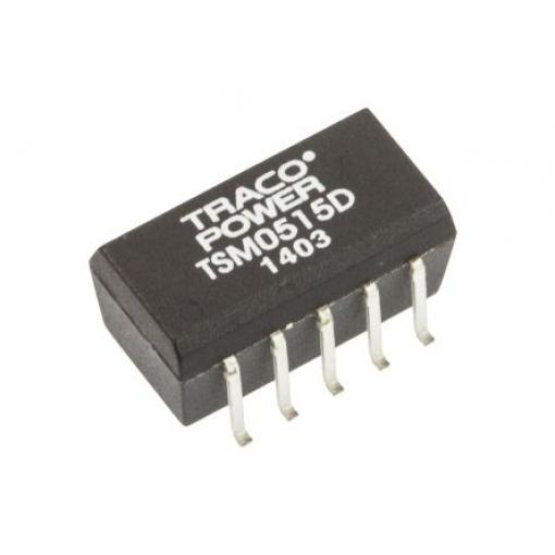 TRACOPOWER Měnič DC/DC TSM, výstup: 15 V dc 1 kV dc, Vin 5.5V dc 33 mA, Vin 4.5V 1 W -40 °C 85 °C Povrch