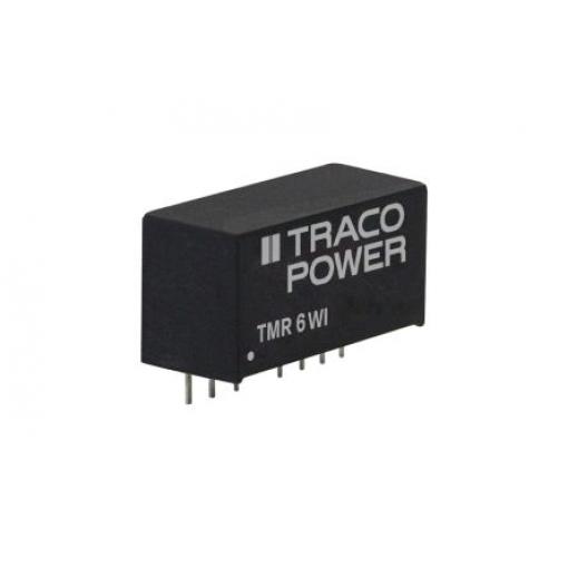 TRACOPOWER Měnič DC/DC TMR 6WI, výstup: 9 V dc 1.5 kV dc, Vin 36V dc 666 mA, Vin 9V dc 6 W -40 °C 84 °C Průchozí otvor