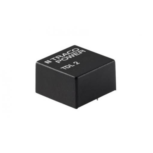 TRACOPOWER Měnič DC/DC TDL 2, výstup: 5 V dc 1.5 kV dc, Vin 36V dc 400 mA, Vin 18V 2 W -40 °C 80 °C Montáž na plošný