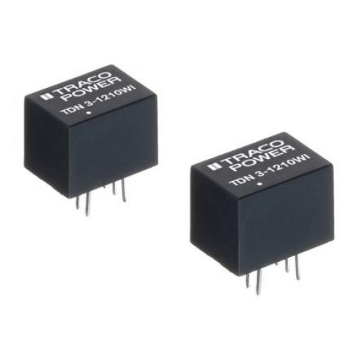 TRACOPOWER Měnič DC/DC TDN 3WI, výstup: 24 V dc 1.5 kV dc, Vin 36V dc 125 mA, Vin 9V 3 W -40 °C 70 °C Montáž na plošný