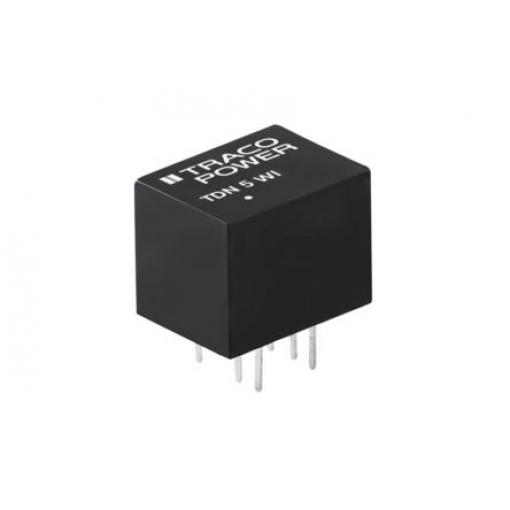 TRACOPOWER Měnič DC/DC TDN 5WI, výstup: 12 V dc 1.5 kV dc, Vin 13.2V 210 mA, Vin 4.5V 5 W -40 °C 75 °C Montáž na plošný
