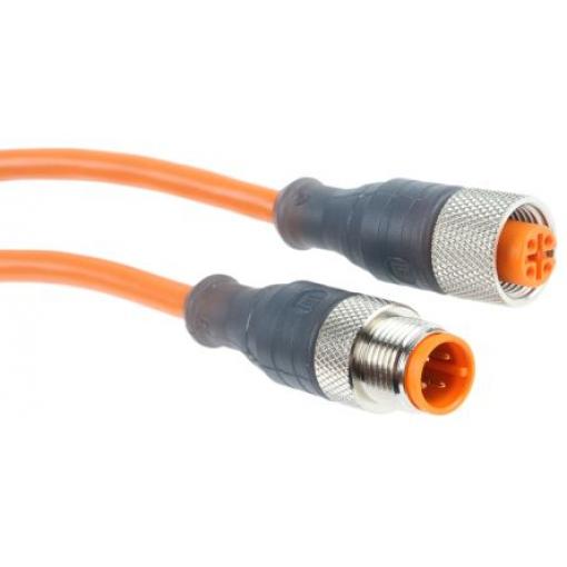 Kabel ovladače snímače, A: Vnější, A: M12, B: M12, B: Vnitřní, 30 V 4, IP67 Lumberg Automation 2 m