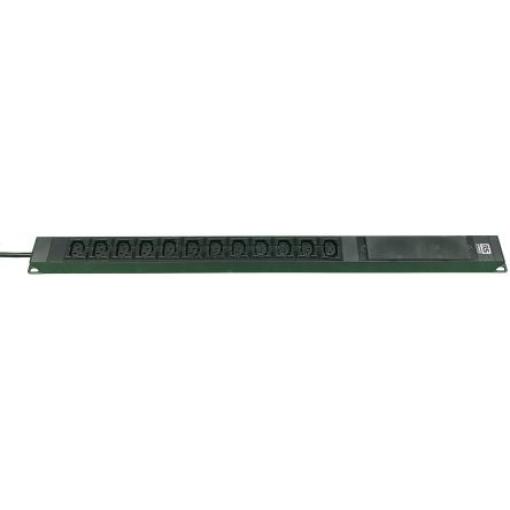 RS PRO 12 zásuvek, 250V ac, Černá IEC C13