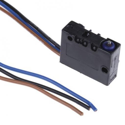 Crouzet Mikrospínač, typ ovladače: Plunžr SPDT, 4 V dc, 250 V ac, 10 A, Se zapojením, IP67, 4.5N