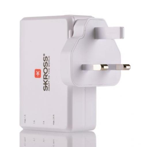 Adaptér AC/DC, výstup: 5V dc, počet výstupů: 4 AC/DC adaptér 4.8A 24W, Typ G