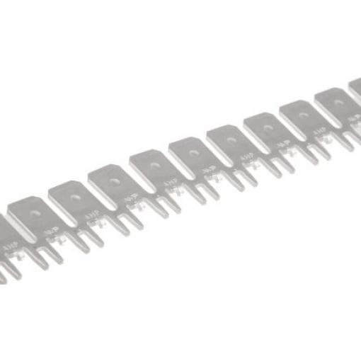 TE Connectivity Zásuvný konektor, řada: FASTON .250 Neizolované, 6.35 x 0.83 mm, Stříbrná Vnější, celková délka: 14.02